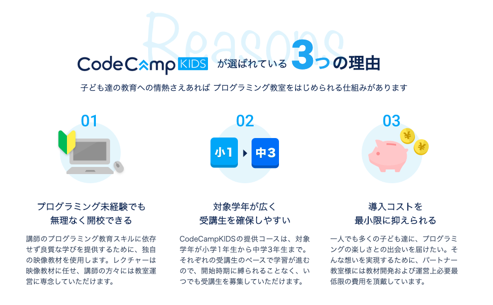 未経験でも安心してスタートできる教室運営に寄り添ったサポート