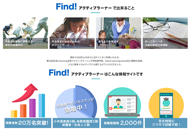 Find！アクティブラーナーの特徴