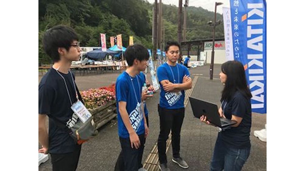 試合当日の打ち合わせの様子